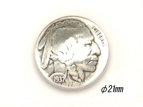 U.Sコイン（ロードーム） 5セントインディアン ニッケル φ21mm 1ヶ 