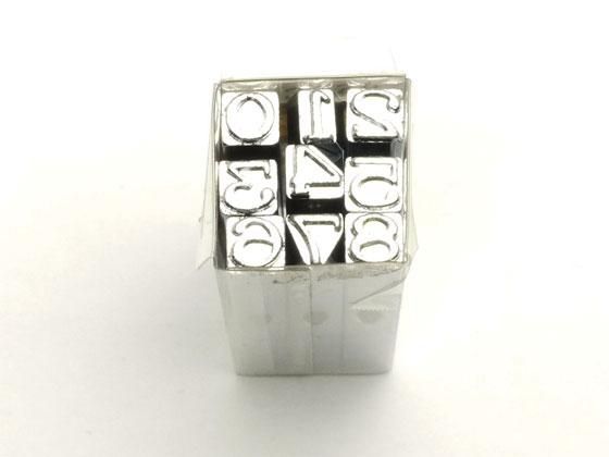 数字刻印棒セット 6×6mm 9本/CK8304