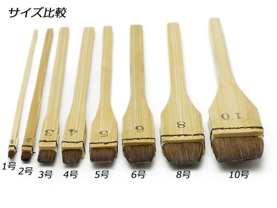 刷り込み刷毛（0.5号20本2号20本） すり込み平刷毛 10号 30mm/E54048