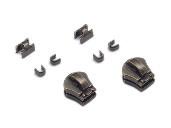 YKKスライダー】金属ファスナー用 スラス上下留めセット 3号 ZF