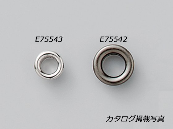 ハトメリング No.500 黒ニッケル 外径11.5×高さ6×内径6.9mm 20ヶ/E75543-10