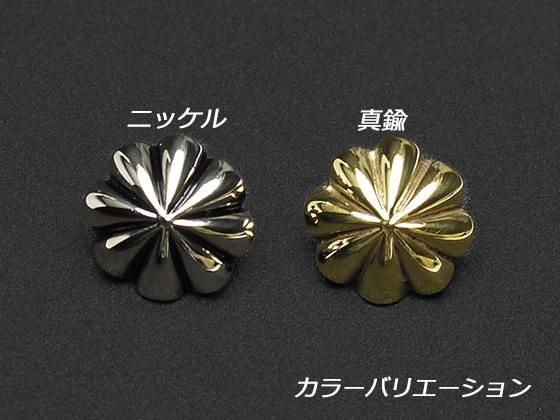 プレーンコンチョ アポロ ニッケル 19mm 1ヶ ネジ式（タイプF