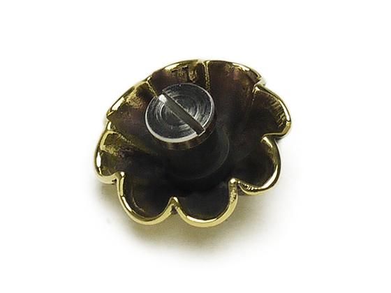 プレーンコンチョ アポロ 真鍮 19mm 1ヶ ネジ式（タイプF）/HPC19-008C-BR