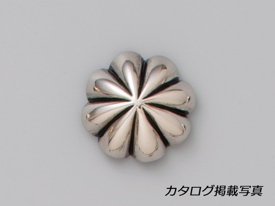 プレーンコンチョ アポロ ニッケル 21mm 1ヶ ネジ式（タイプF）/HPC21-008C