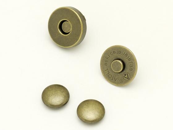 ダブルマグネットホック アンティック 18mm 頭12mm 1ヶ E 04 ダブルマグネットホック アンティック 18mm 頭12mm 1ヶ E 04