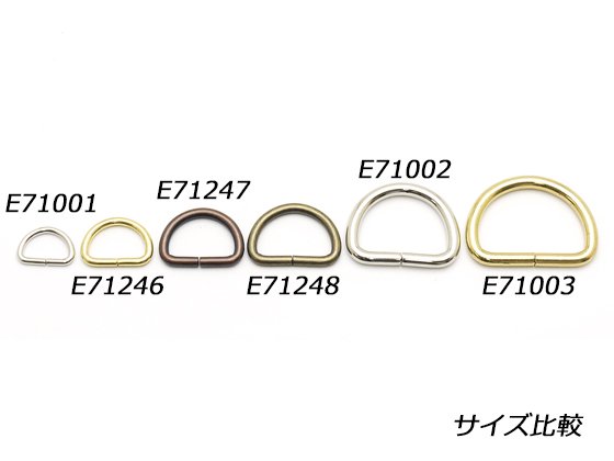 Dカン ゴールド 巾30×線径4mm 4ヶ/E71003-02