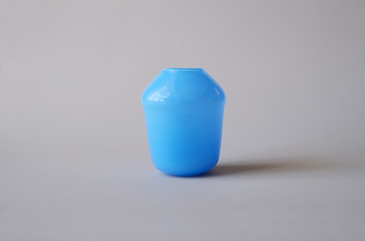 flower vase（blue) [浅沼千安紀]