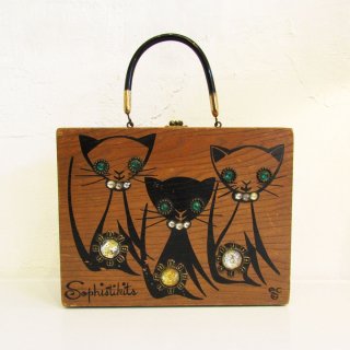 Vintage 1960's  Enid Collins Cats Box Bag