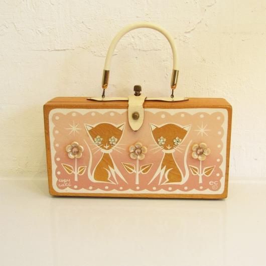 ★Vintage 1960's Enid Collins Copy Cats Box Bag