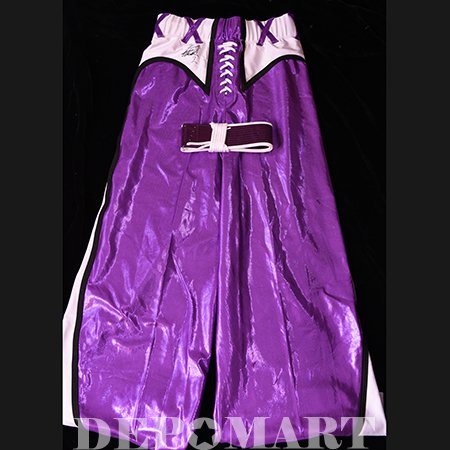タイガーマスク 使用済パンタロン ベルト付 紫x白 プロレスマスクの専門店 デポマート Depomart