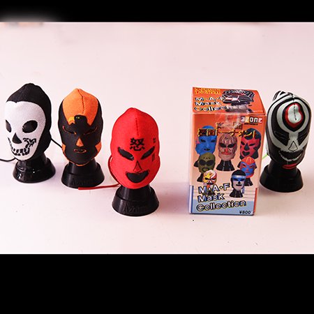 M・A・F Mask Collection「第一回覆面トーナメント」ミニマスク&ミニマネキン4種セット・高さ約7cm -  プロレスマスク・グッズ等の専門店【デポマート －DEPOMART－】です。 人気の商品からレアな商品まで当店独自の商品展開にて皆様をお待ちしております。