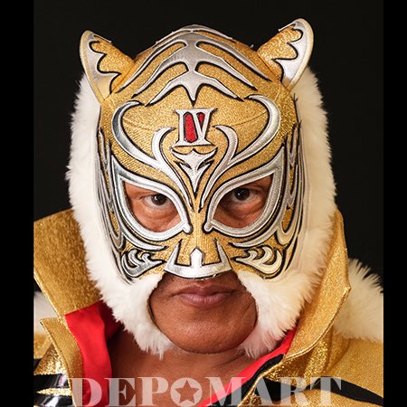 タイガーマスク・全日本プロレス・2022年9/19・後楽園大会・vsブラック・タイガーまで複数大会使用 - プロレスマスクの専門店　デポマート　 -DEPOMART-