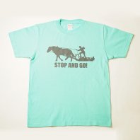 STOP and GO Tシャツ（ミント）【レターパック対応】