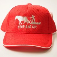 STOP&GOメッシュ帽子（赤）