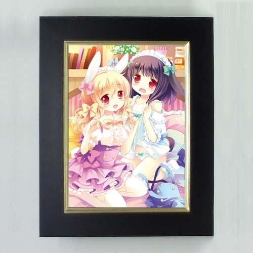 桜沢いづみ先生うさぎキャンバスアート 額装 Pikattoanime 桜沢いづみ先生うさぎキャンバスアート 額装 Pikattoanime