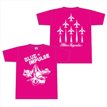 航空自衛隊BlueImpulse Blue ImpulseキッズTシャツ（ピンク）