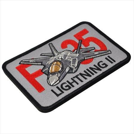 航空自衛隊 F-35A戦闘機 PVC パッチ（両面ベルクロ付）