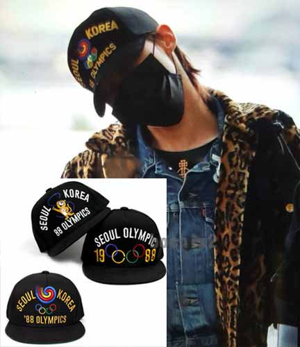 BIGBANG　G-DRAGON着用　ソウルオリンピック　デザインキャップ帽子　★取り寄せ