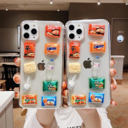 韓国 3d インスタント麺食品 Tpu Iphoneケース 取寄せ 韓国雑貨 インテリア通販 ボチボチ韓流マート
