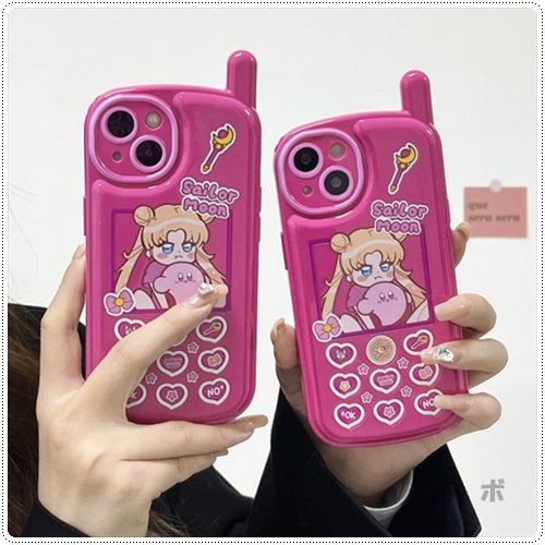 韓国 セーラームーン レトロ携帯デザイン P2 iPhoneケース A12☆取寄せ