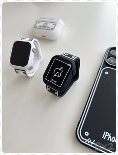 アップルウォッチ 手書き風デザイン バンド+フレームセット AppleWatch