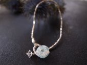 muule / bracelet : Harkimer diamond + Silver beads
