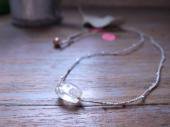 Antique crystal + KSV rope necklace