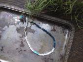 Old glass + Turquoise bracelet