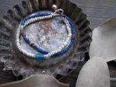 Romanglass + Old glass beads bracelet