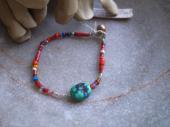 Tibetan turquise + mix beads bracelet