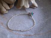Tibetan turquise + silver beads bracelet