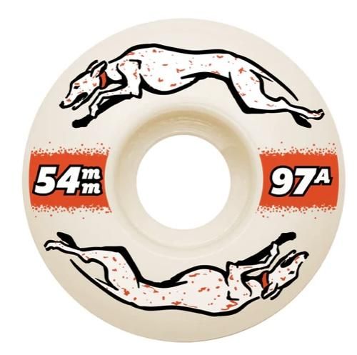 Greyhound Freestyle Skateboard Wheels - Natural 54mm, 97A Greyhound Freestyle Skateboard Wheels - Natural 54mm, 97A