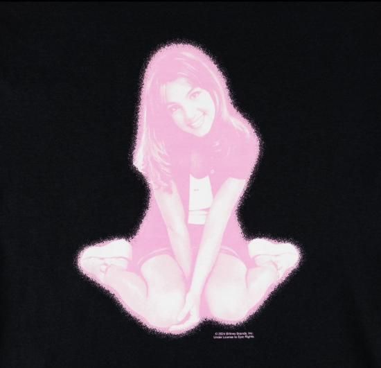 ブリトニースピアーズ | フラワーTシャツ | ブラック - スケート