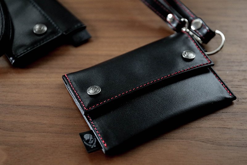 Soft Leather Mini Wallet / Modern Pirates Double Dot Design 】 - Modern  Pirates Online Store