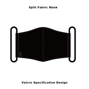  Split Fabric Mask / Velcro Specification Design 