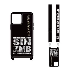  HISASHIMP Shellwork Shoulder Hook Smartphone Case / SIN ZMB Monochrome Design 002 