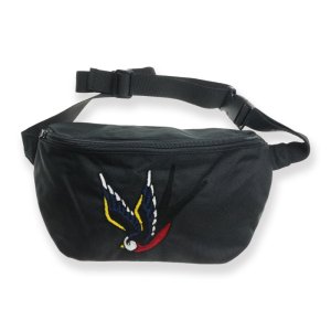  Polyester Body Bag (Waist Bag) / Chain Stitch Swallow Design 