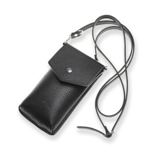  Lid Replacement Leather Smart Phone Sholder Pouch / ModernPirates Metal Fittings Design 