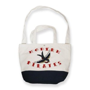  Heavy Canvas Switching Tote Bag / Chain Stitch Swallow Design 