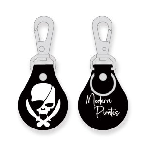  Leather Key Holder / Modern Pirates Skull Design 001 