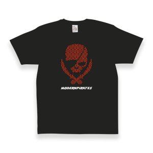  Open-end Max Weight T-shirt / Modern Pirates Skull Hexagon 001 Design 