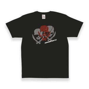  Open-end Max Weight T-shirt / Modern Pirates Skull Hexagon 002 Design 