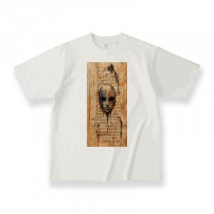  USA Cotton T-shirt / Cursed Mask Note Design 