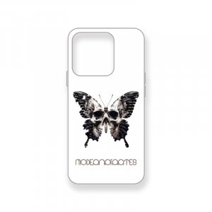  iPhone Case / Skull Wings Butterfly 001 White 