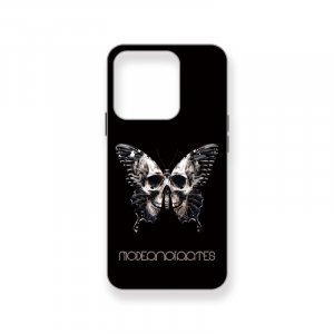  iPhone Case / Skull Wings Butterfly 001 Black 