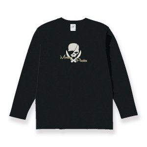  Long sleeve T-shirt (̵) / ModernPirates Skull Design 001 ( ɽWhite ) 