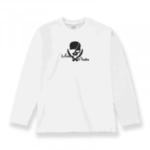  Long sleeve T-shirt (̵) / ModernPirates Skull Design 001 ( ɽBlack ) 