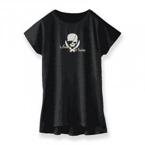  Women's Dolman Dress / ModernPirates Skull Design 001  ( ɽWhite ) 