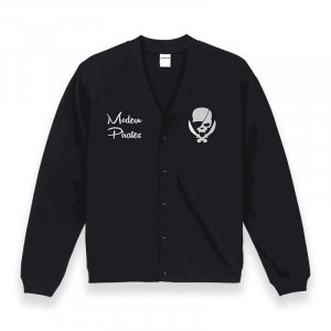  10.0oz Cotton Jersey Loose Fit Cardigan / ModernPirates Skull Design 001 ( ɽ ) 