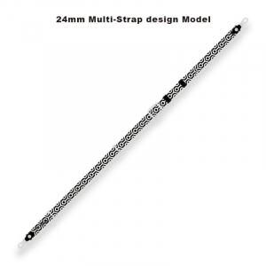  24mm Width Soft Leather Multi Strap /  THE SPiKiNG Print Design ۡHISASHI
